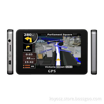 GPS Navigators with FM, Bluetooth, A/V IN Functions and 5-inch TFT Touch Screen